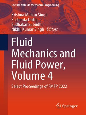 cover image of Fluid Mechanics and Fluid Power, Volume 4